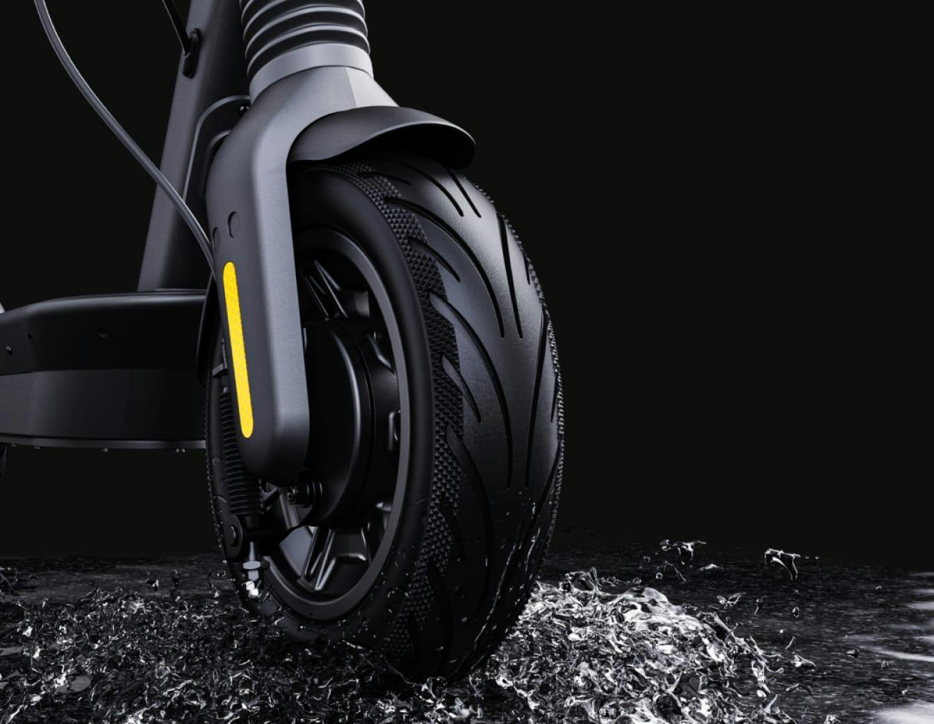 Segway Max G2 self-sealing tire through water